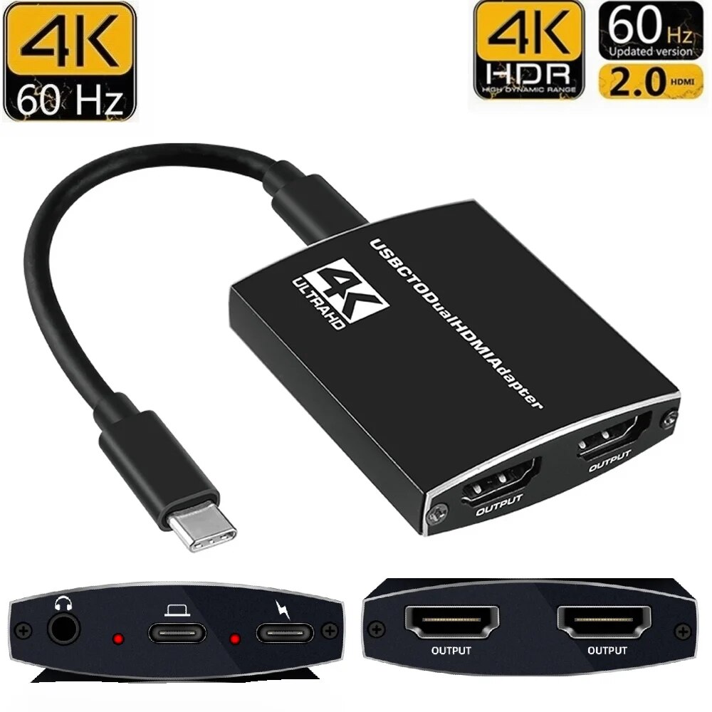 ƺϿ  HDMI  AV , USB C 3.1 CŸ HDMI 2 ÷ , 4K @ 60hz 3.5mm  , 30 